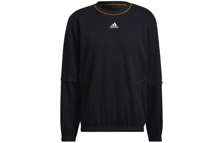 Adidas Adidas Sweatshirts Men's Black Crew Neck Moderate