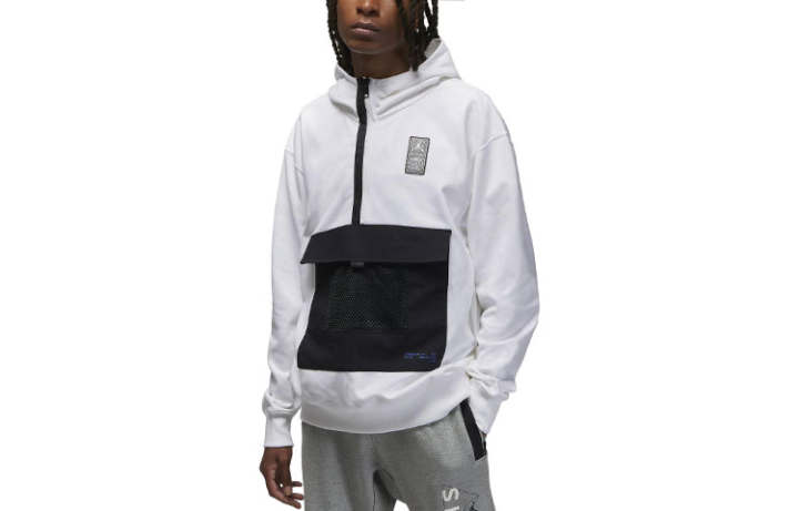Jordan Jordan Sweatshirts Men's White Hooded Moderate Regular