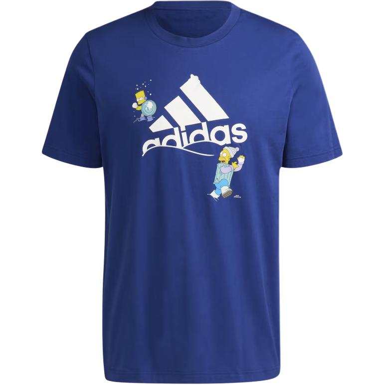 Adidas Adidas T Shirts Men's Blue Crew Neck Moderate