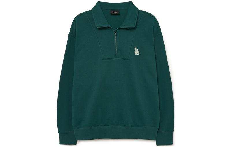 MLB MLB Sweatshirts Men's Green Lapel Moderate Regular