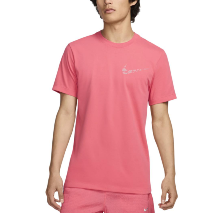 Nike Nike Dri Fit Running T Shirt Men's China Aster Pink