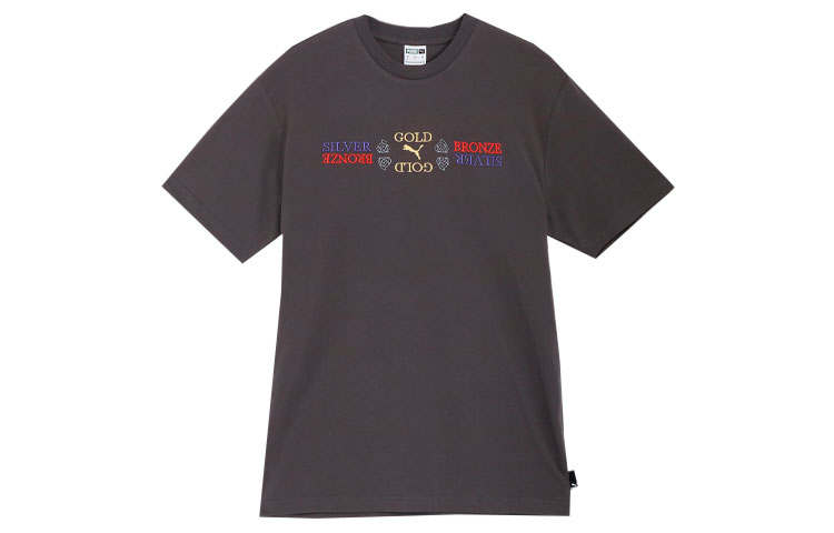 PUMA GRAPHICS T Shirt Unisex Dark Gray