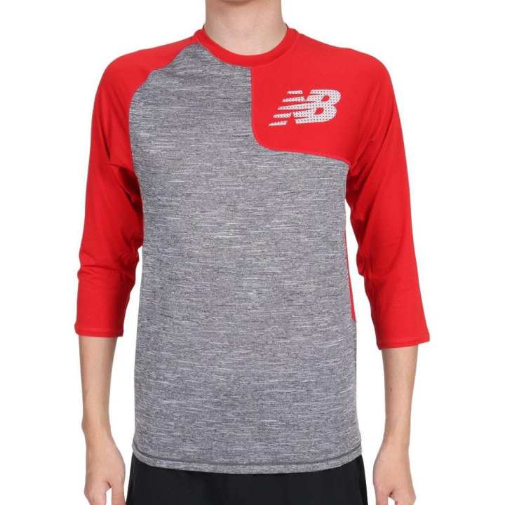 New Balance New Balance T Shirts Men's Red Crew Neck Moderate Other