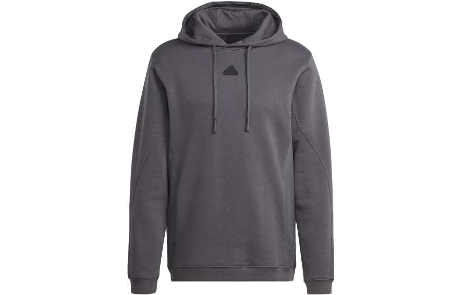 Adidas Adidas CITY ESCAPE Sweatshirts Men's Black Gray Color Hooded Moderate Regular