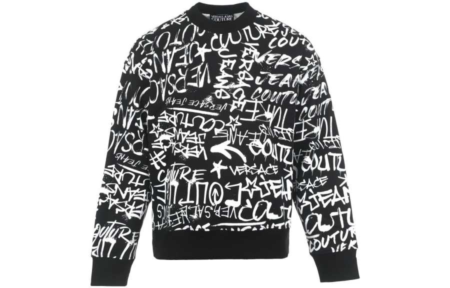 VERSACE JEANS COUTURE 【Previous Season】graffiti-style print sweatshirt
