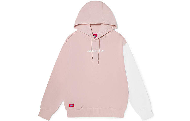Dickies Sweatshirts Unisex White/Dirty Pink Hooded Moderate Regular