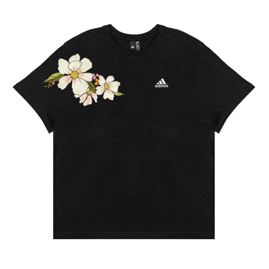 Adidas Adidas T Shirts Unisex Black Crew Neck Moderate Straight Fit