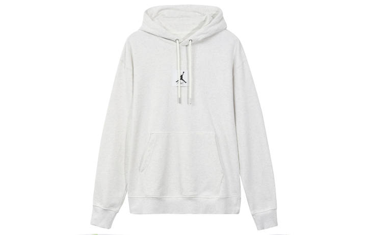 Jordan Jordan Sail Logo Letter Embroidery Drawstring Hooded Fleece Lined Loose Fit Sweatshirt Men's White