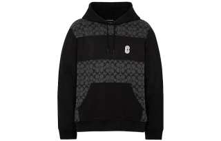 COACH Men Outlet Signature Hoodie Black