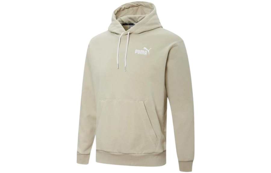 PUMA Sweatshirts Men's Ecru Hooded Moderate