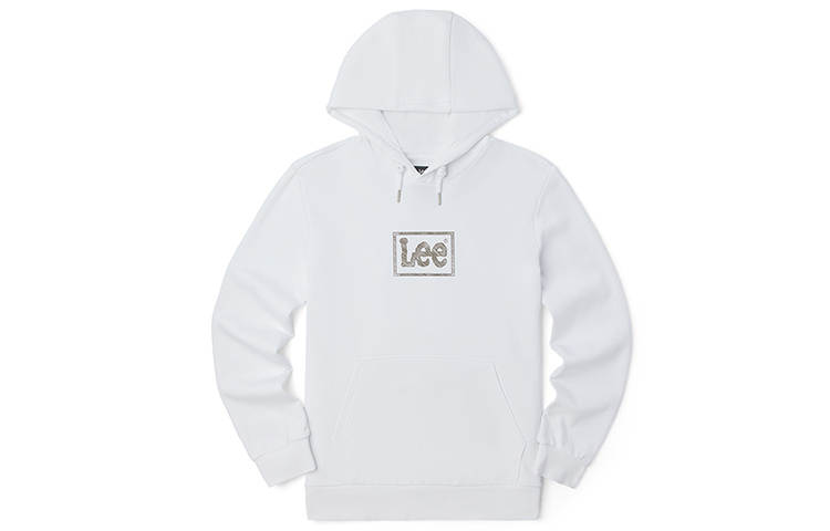 Lee Lee Sweatshirts Men's White Hooded Moderate