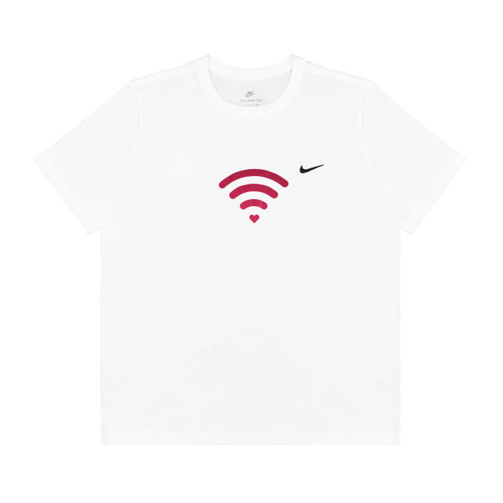 Nike Nike T Shirts Unisex White Crew Neck Moderate Straight Fit