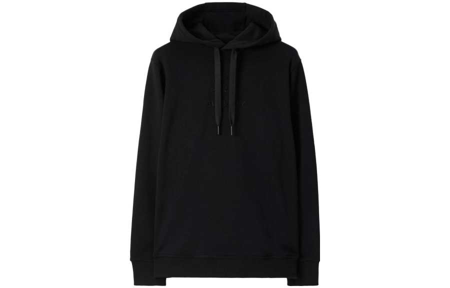 Burberry Embroidered Ekd Cotton Hoodie