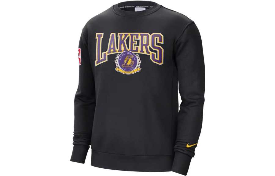 Nike Nike Nba Los Angeles Lakers 75th Anniversary Courtside Fleece Crew Sweatshirt