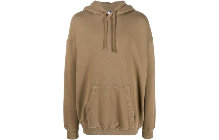 DIESEL Sweatshirts Men's Khaki Hooded Non Detachable Moderate