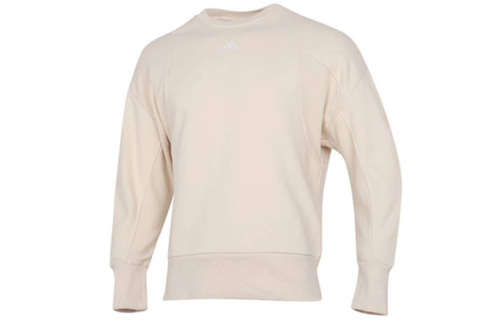 Adidas Adidas Sweatshirts Men's Light Khaki Crew Neck Moderate Regular