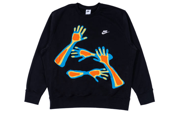 Nike Nike Sweatshirts Men's Black Crew Neck Moderate Regular