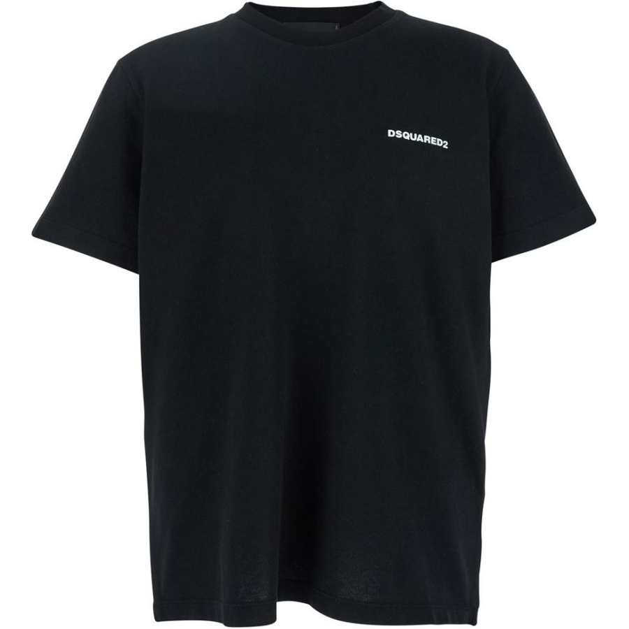 DSQUARED 2 Dsquared2 Rubberised Logo Print Crewneck T Shirt