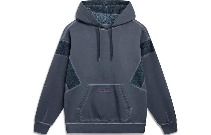 Li-Ning Li Ning Sweatshirts Unisex Black Hooded Moderate Regular
