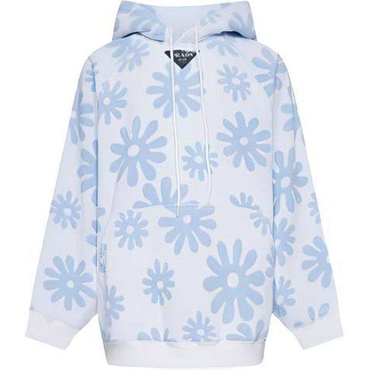 PRADA PRADA Floral Print Hoodie