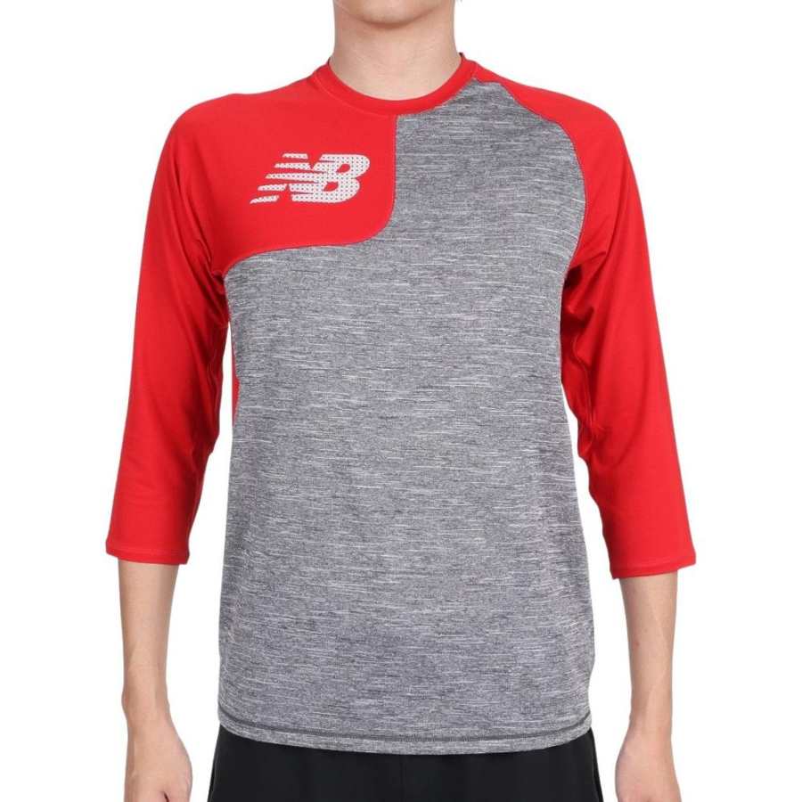 New Balance New Balance T Shirts Men's Gray Crew Neck Moderate Other