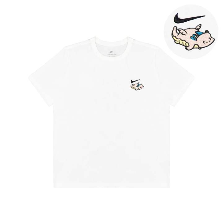 Nike Nike T Shirts Unisex White Crew Neck Moderate Straight Fit