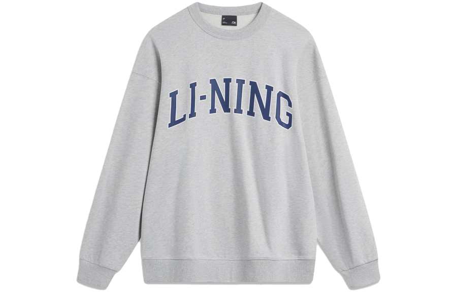 Li-Ning Li Ning Sports Life Collection Sweatshirt Unisex Heather Gray Light Smoke Gray