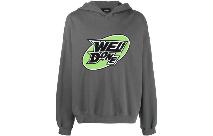 WE11DONE WE11DONE Sweatshirts Unisex Gray Hooded Moderate