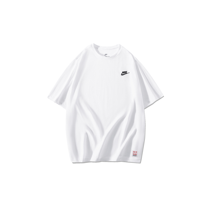 Nike Nike T Shirts Men's White Crew Neck Moderate Straight Fit