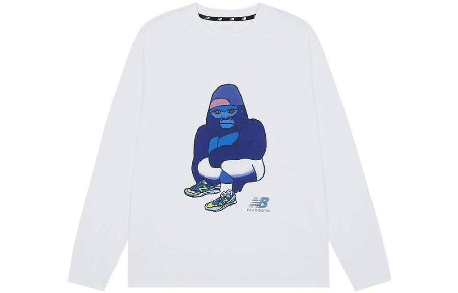 New Balance New Balance New Balance Japan Sweatshirts Unisex White Crew Neck Moderate