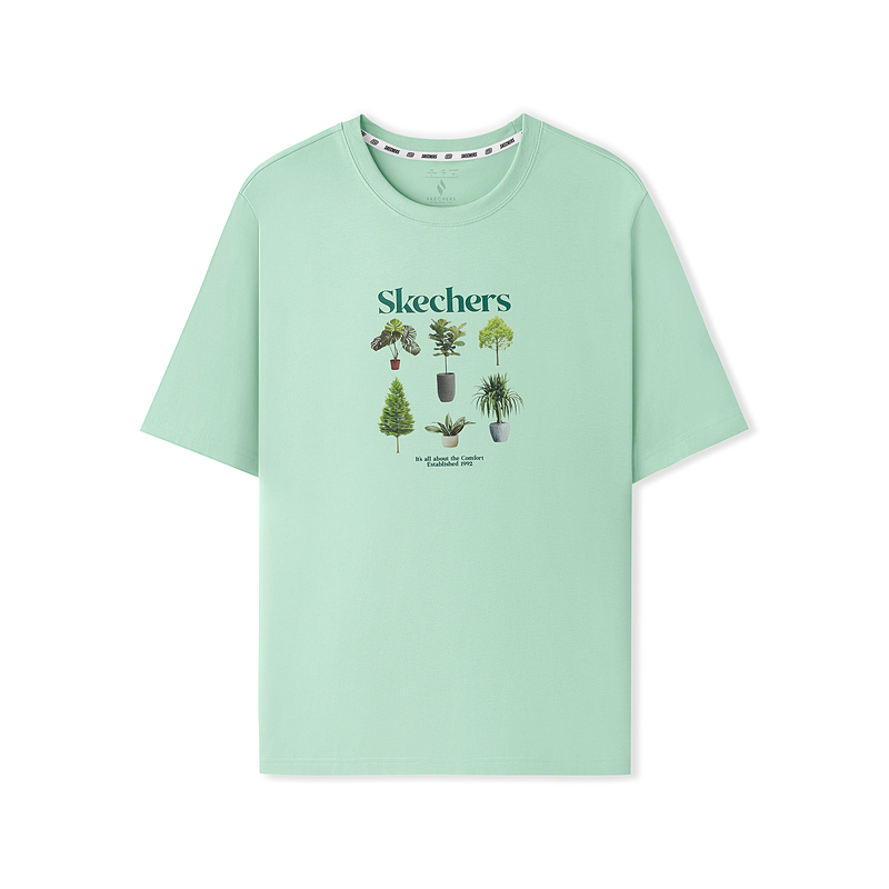 Skechers Sportlife SS25 T Shirt Unisex Slight Green