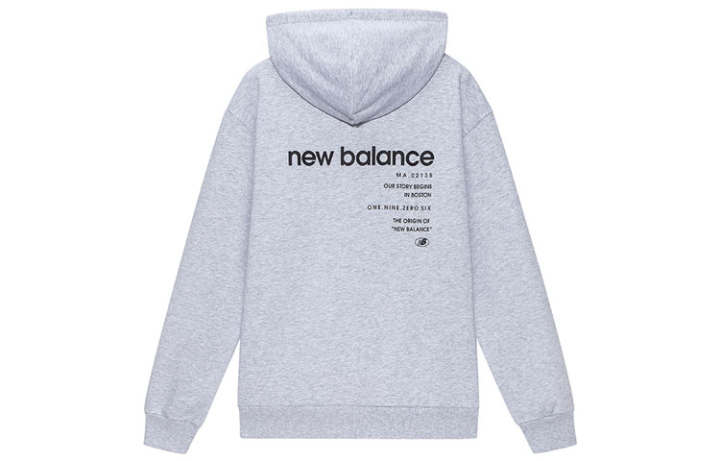 New Balance New Balance Sweatshirts Unisex Gray Hooded Moderate Regular