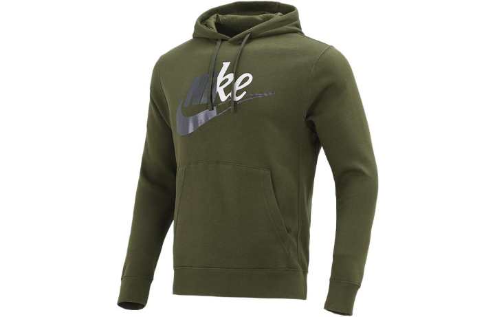 Nike Nike Sweatshirts Men's Green Hooded Moderate
