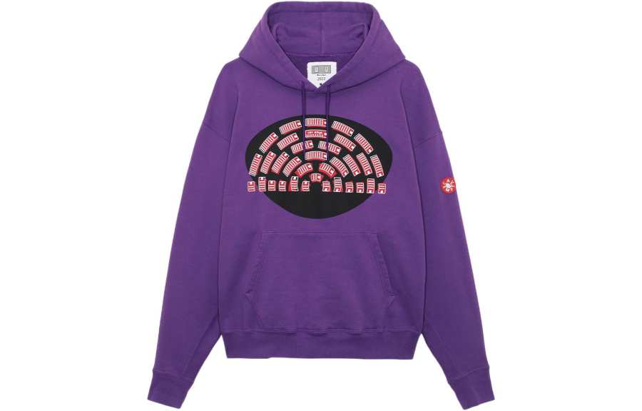 Cav Empt Sweatshirts Unisex Purple Hooded Moderate Heavyweight