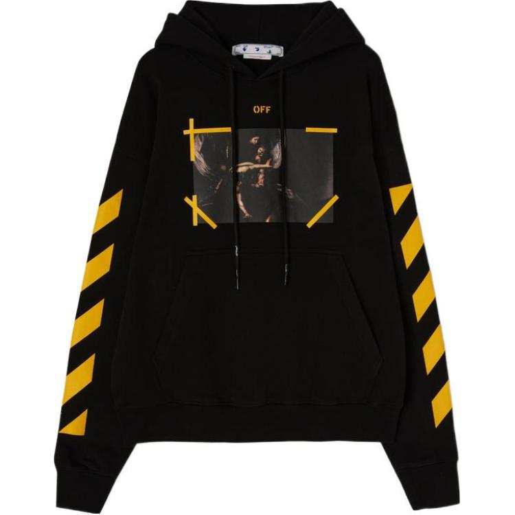 OFF-WHITE Caravaggio-print cotton hoodie