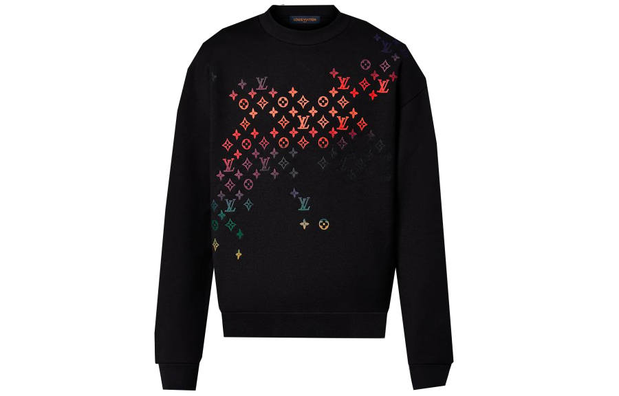 LOUIS VUITTON Lv Embroidered Cotton Sweatshirt