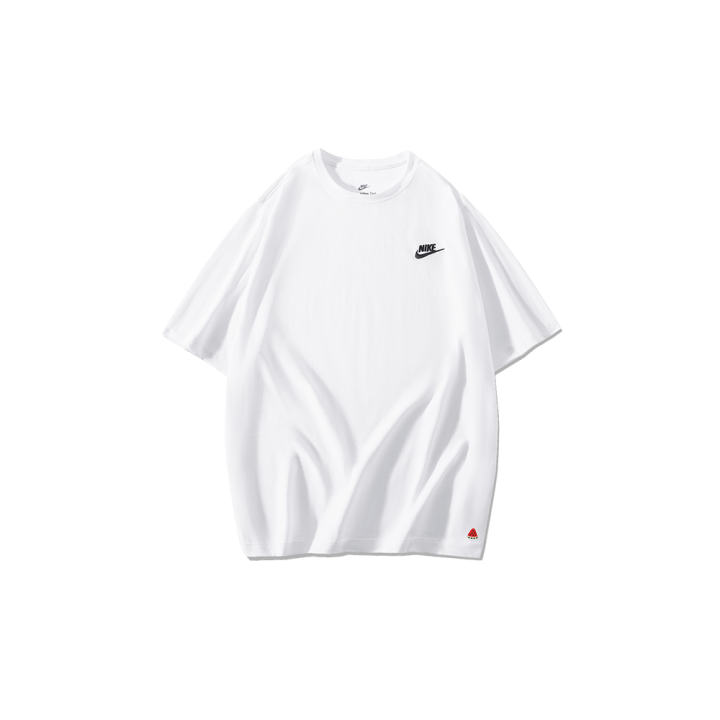 Nike Nike T Shirts Men's White Crew Neck Moderate Straight Fit