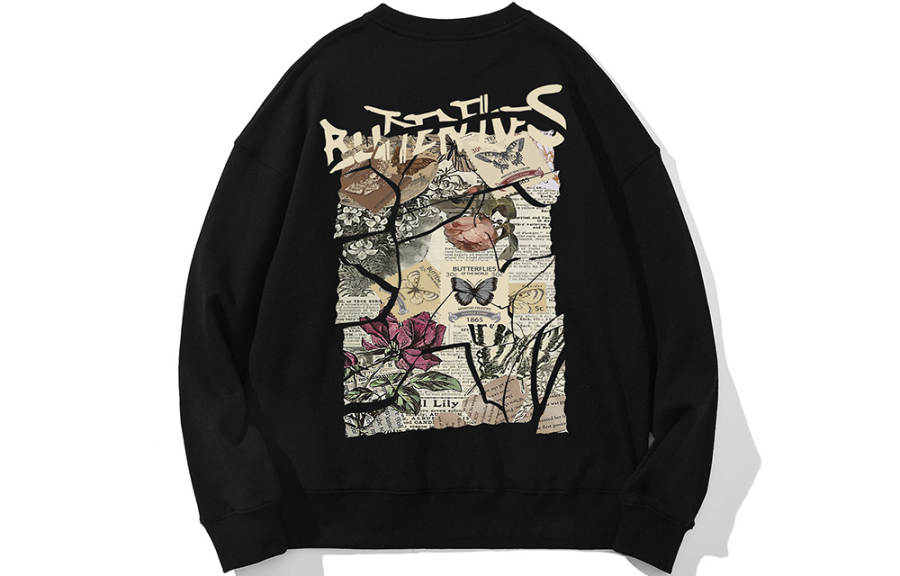SANSYAS Sweatshirts Unisex Crew Neck Moderate Regular