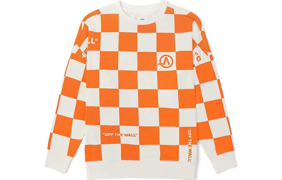 Vans Sweatshirts Unisex Orange Crew Neck Moderate Other