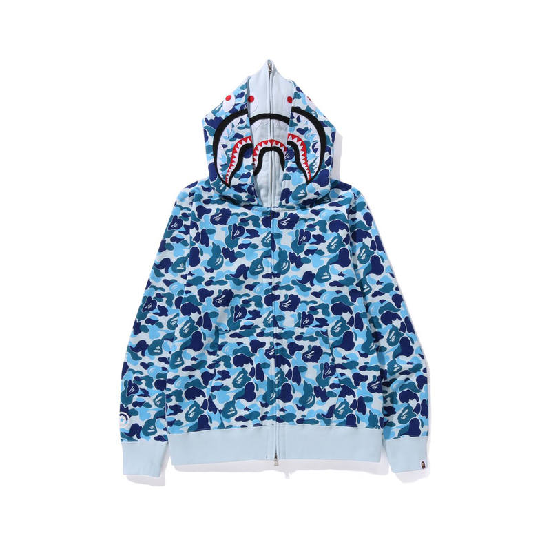 A BATHING APE Bape Abc Camo Double Shark Full Zip Hoodie FW23
