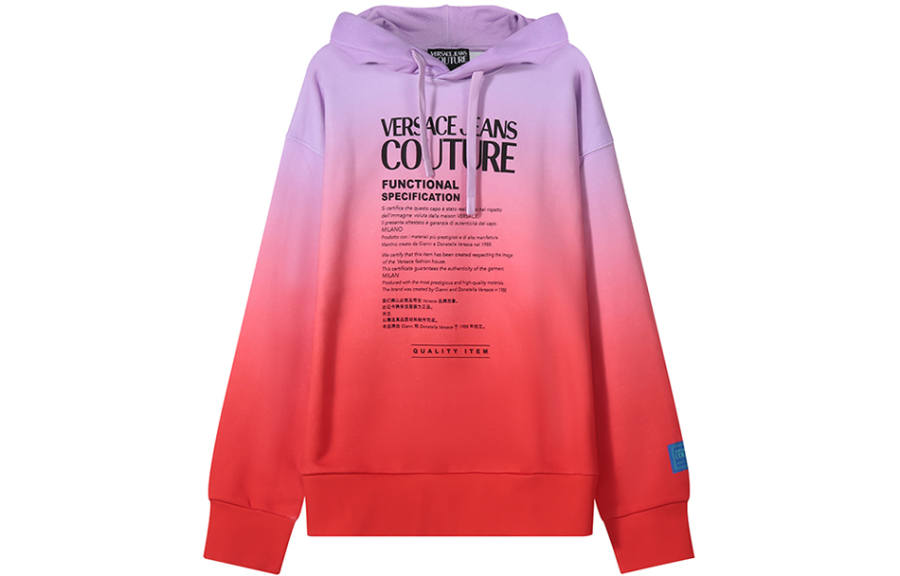 VERSACE JEANS COUTURE 【Previous Season】tie-dye organic cotton hoodie