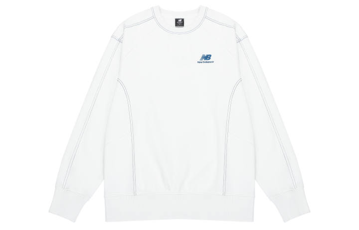 New Balance New Balance Sweatshirts Men's White Crew Neck Moderate Regular