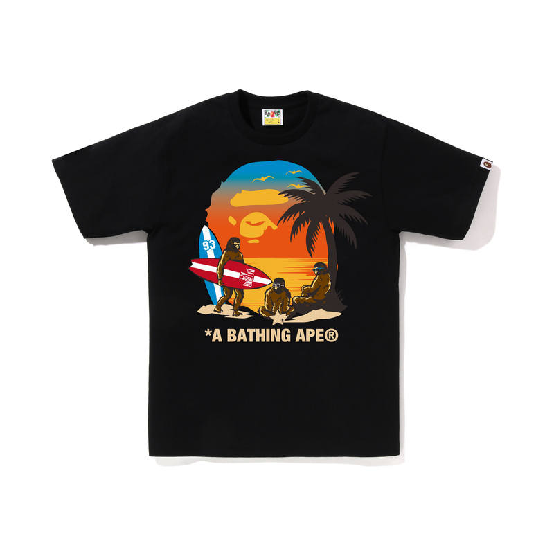 A BATHING APE A BATHING APE ® Beach print T shirt
