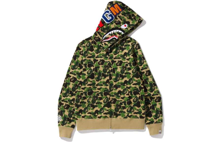 A BATHING APE Bape Abc Camo Shark Full Zip Hoodie