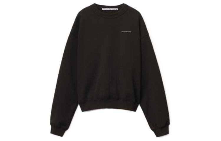 Alexander Wang Alexander Wang Solid Color Sweatshirt Unisex Black