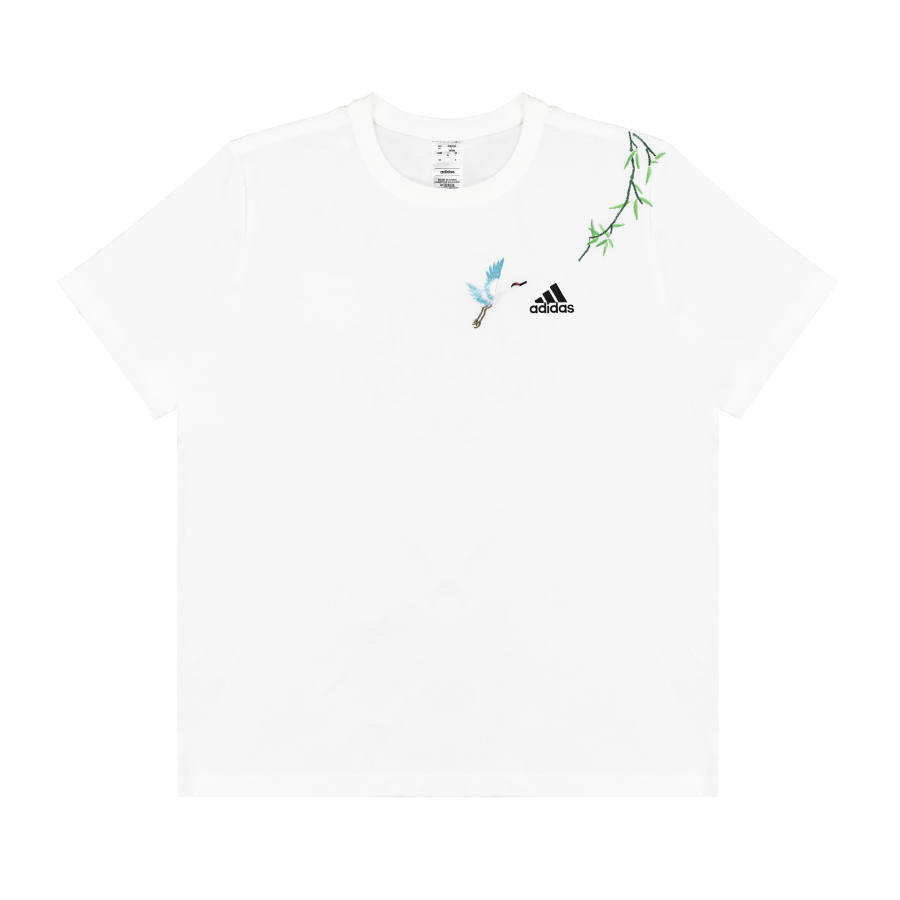 Adidas Adidas T Shirts Unisex White Crew Neck Moderate Straight Fit