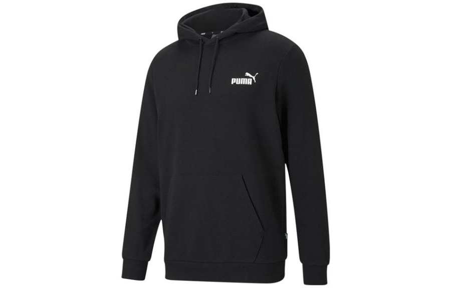 PUMA Sweatshirts Men's Black Hooded Non Detachable Moderate Regular