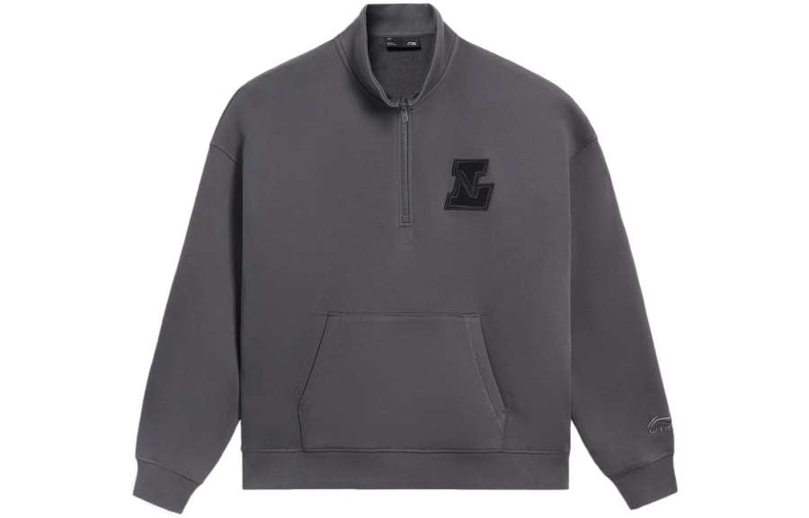 Li-Ning Li Ning Sports Life Collection Pullover Sweatshirt Unisex Earth Surface Gray