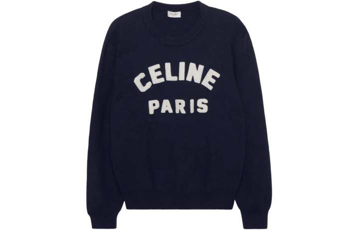 CELINE CELINE SS22 Sweatshirt Men's Navy Blue