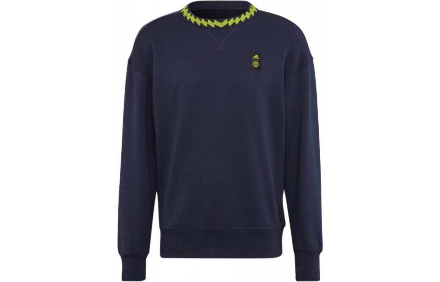 Adidas Adidas Sweatshirts Men's Navy Blue Crew Neck Moderate Regular
